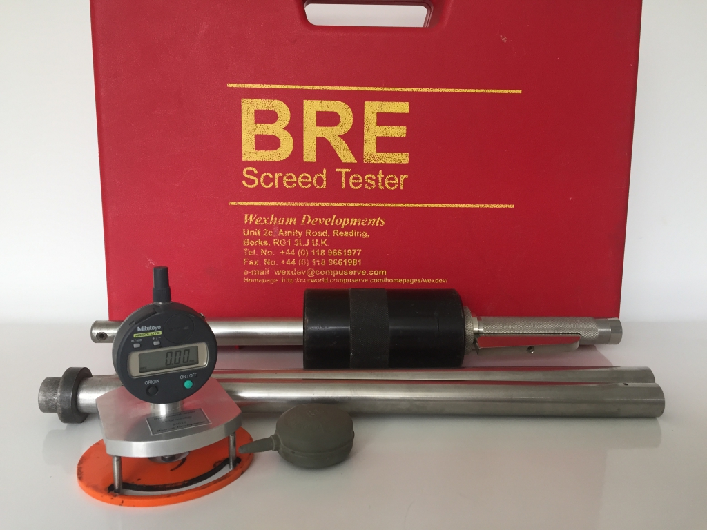 BRE-screed-tester-drop-hammer-testing